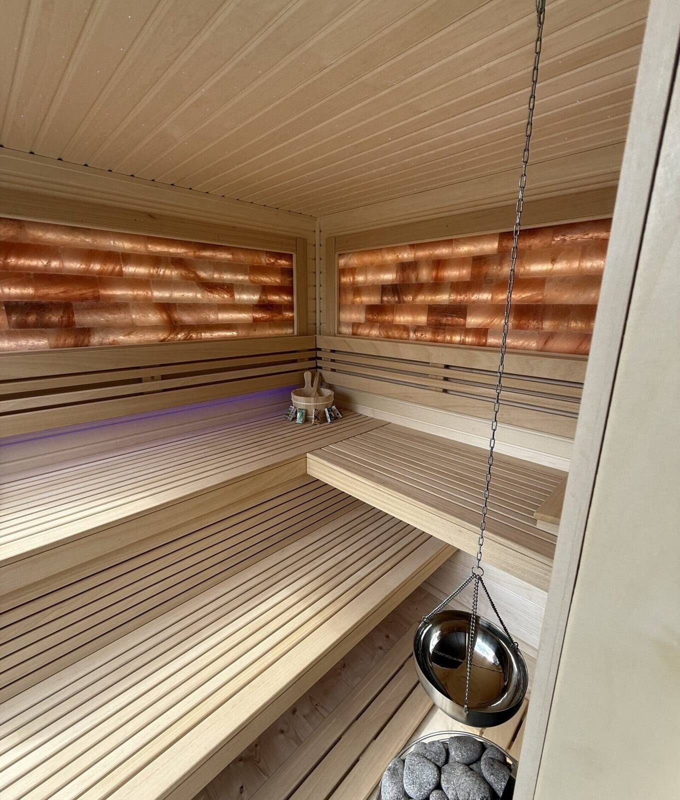 SAGA relax room — custom installation shown
