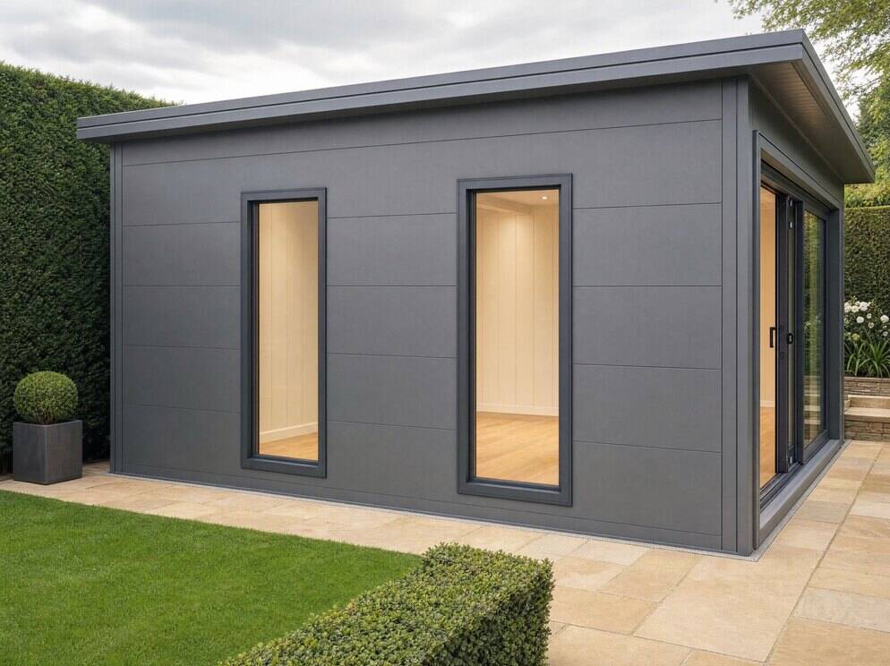 Garden room exterior in your chosen colour